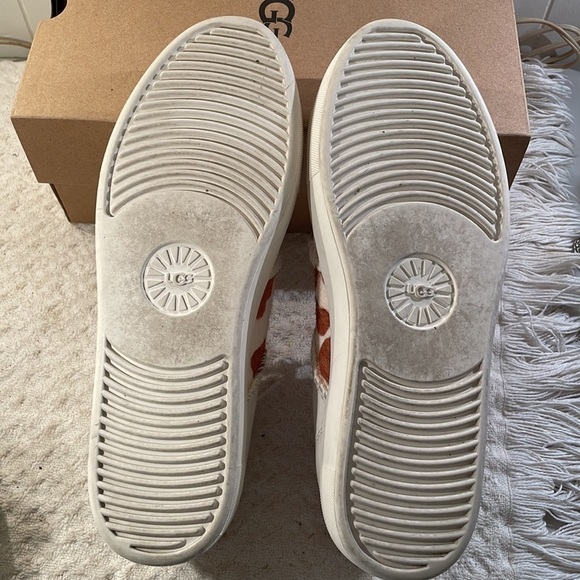 🤩host Pick🤩 Ugg Animal Print/Hair Tenus Dinale Lace Up Platform Sneakers Box - Picture 6 of 8